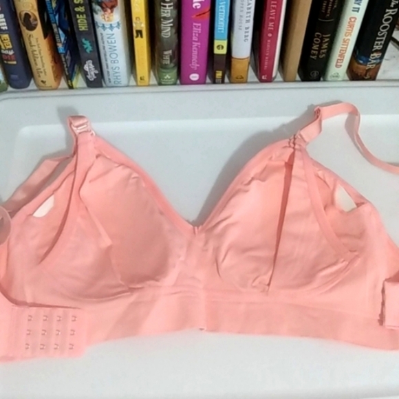 PEACH ADJUSTABLE SUPPORT COMFORT STRETCH SPORTS BRA SIZE XL NWT - Picture 10 of 11